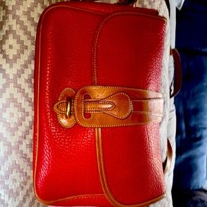 Dooney and Burke Red Leather CrossBody Purse